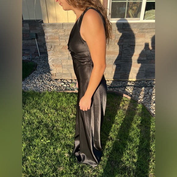 Vintage J.R. Nites Satin Evening Gown (6) - Picture 3 of 7